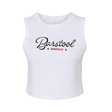 Barstool Nashville Womens Muscle Crop Tee